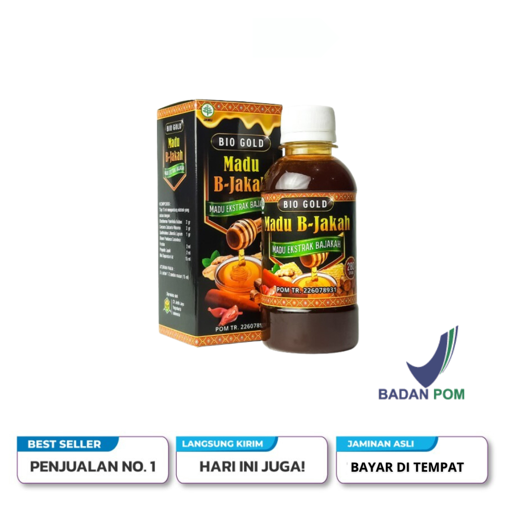 Madu Bajakah Bio Gold Plus Temu Putih Bawang Dayak Herbal Asma Asli Biogold