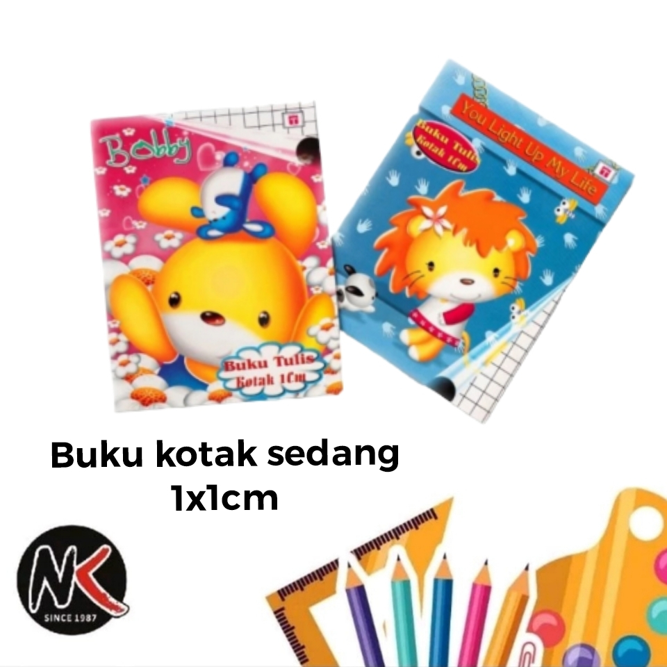 

Buku Kotak Mandarin TIARA/SiDU Sedang 1cm 38 Lembar