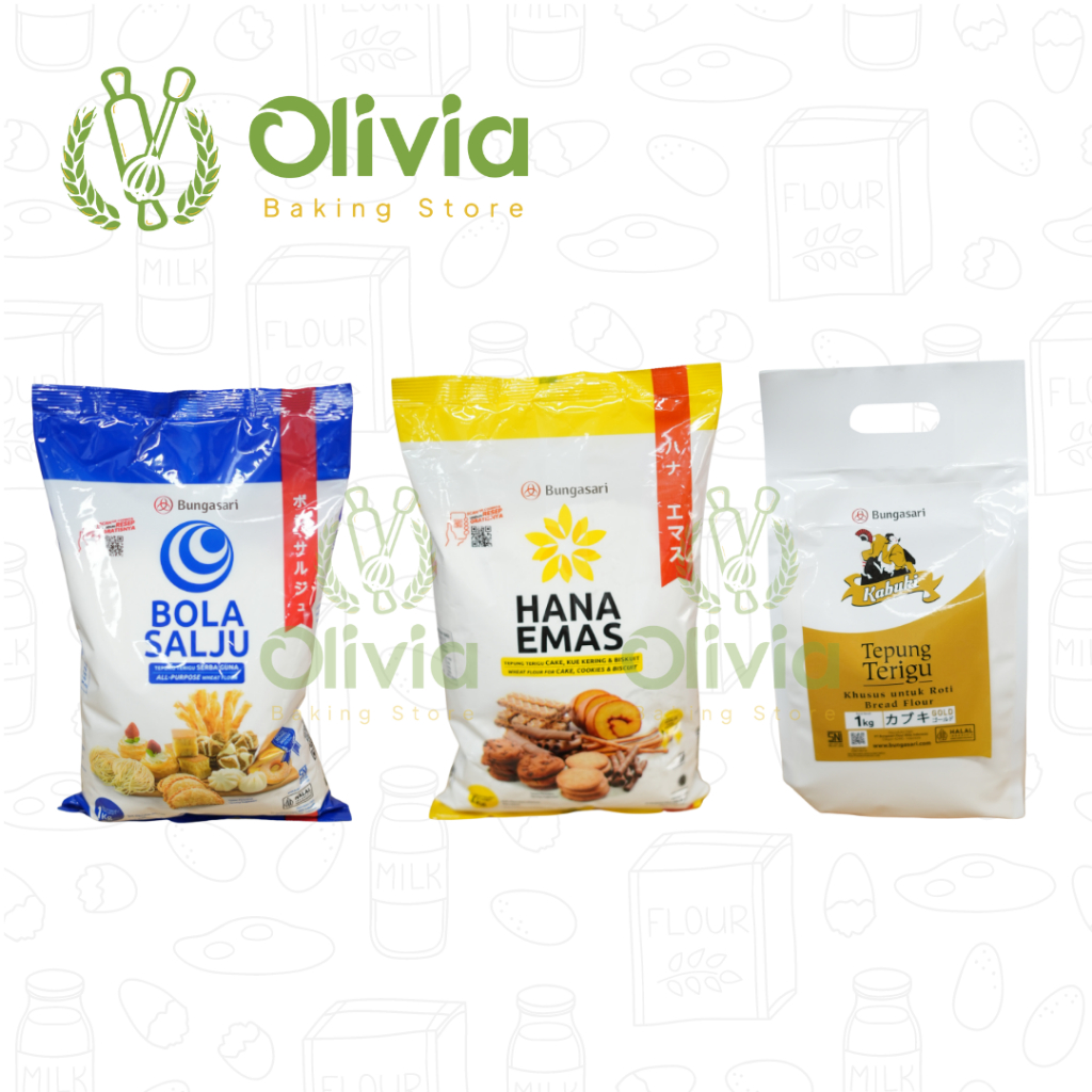 

Tepung Terigu Bungasari Golden Eagle dan Hana Emas 1 Kg