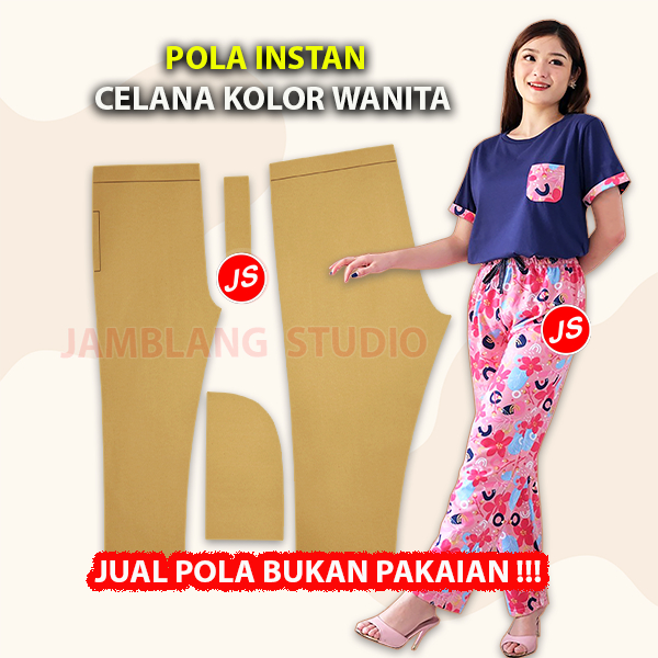 Pola Instan Celana Kolor Wanita