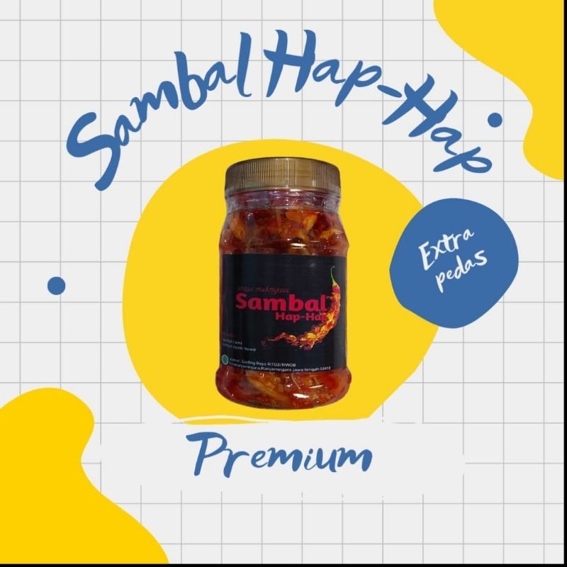 

[READY SIAP KIRIM] Hap-Hap Sambal baby cumi asin dan ayam suwir 250gr