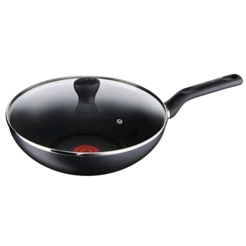 Tefal Super Cook Wok 28cm with Lid Teflon Anti Lengket ORIGINAL