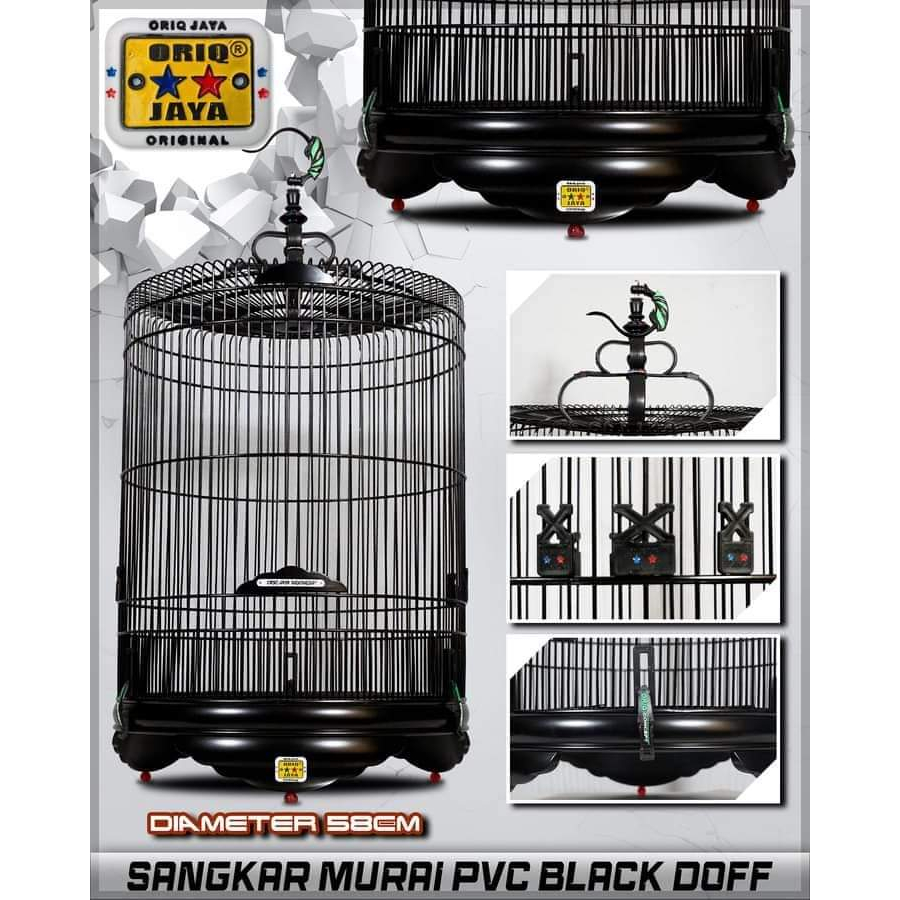 Sangkar Murai Oriq Jaya Pvc Blackdoff No 2