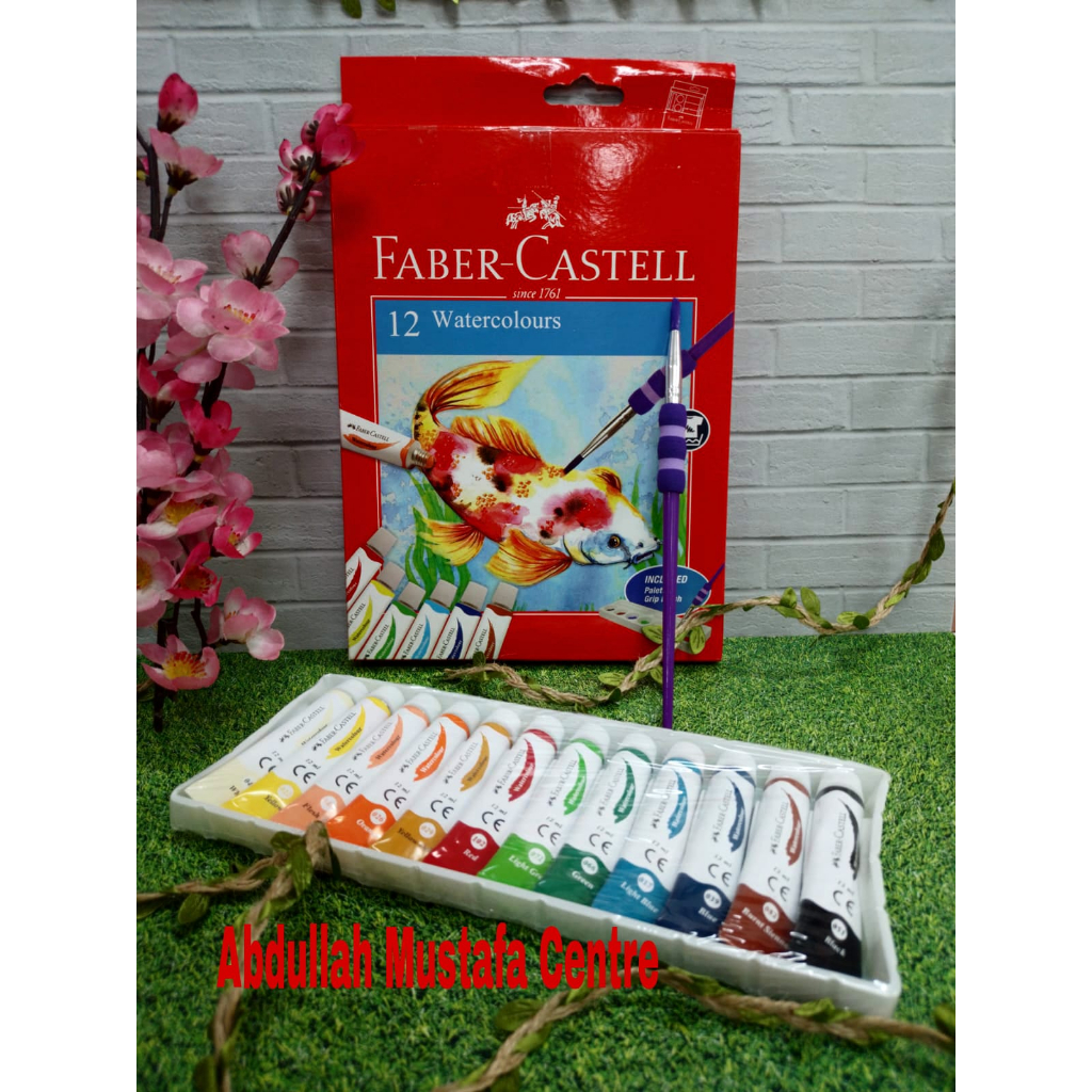 

Cat AIR Faber Castell Water Color 12 ML SET (Brush + Palette)