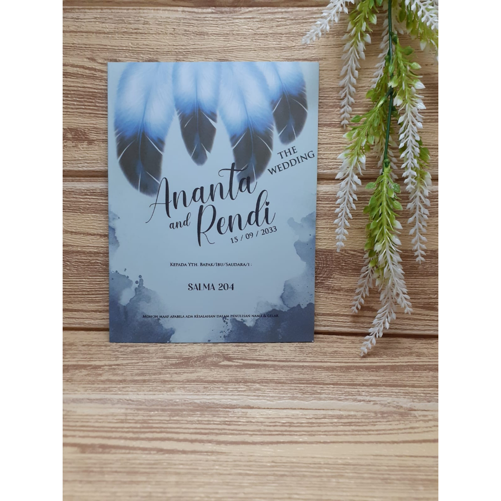 Blangko Undangan Salma 204 Murah