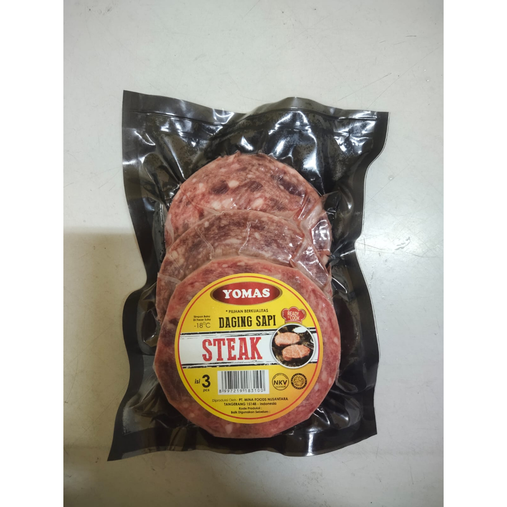 

Yomas Saikoro Steak isi 3 250gr