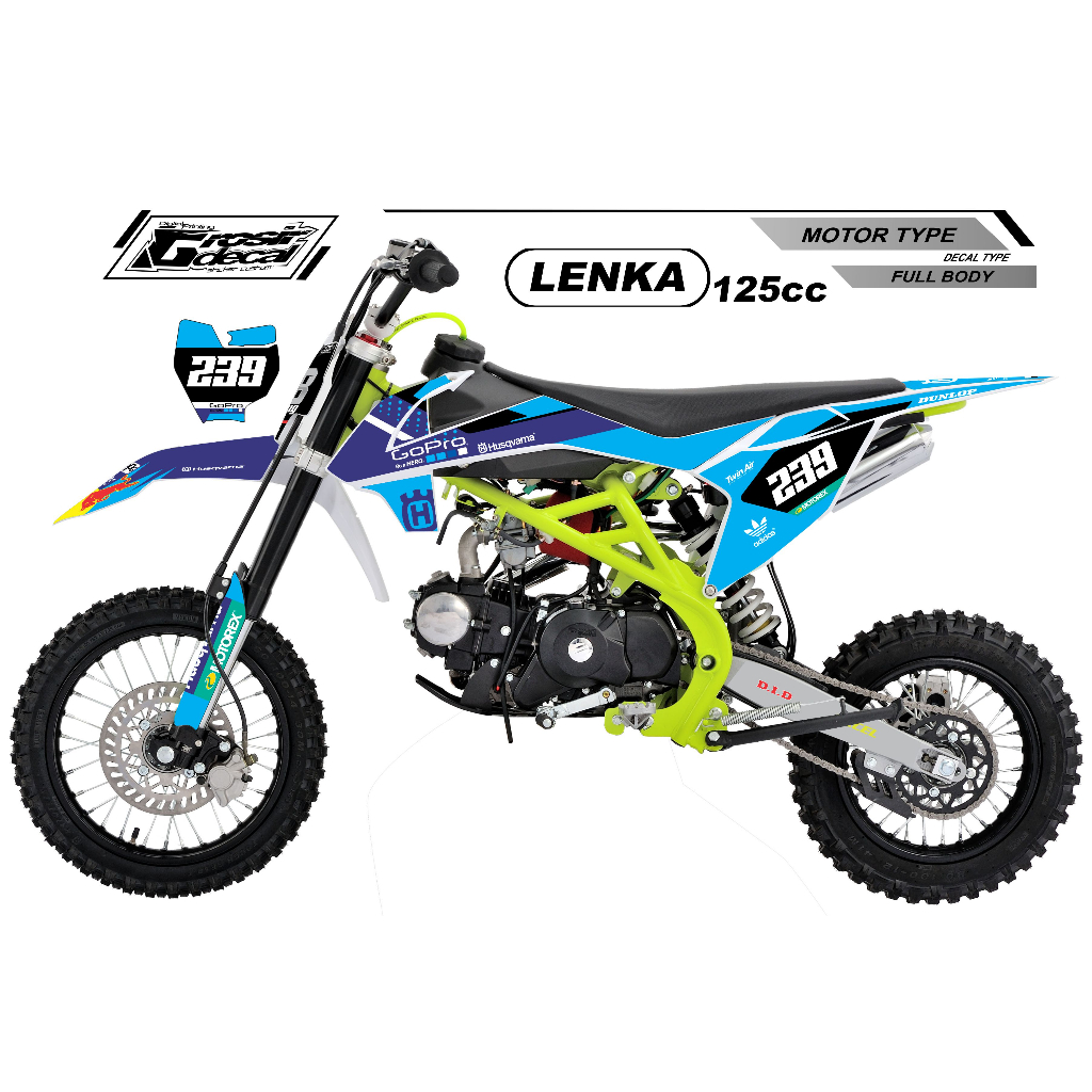 Sticker Stiker Trail Mini LENKA / RFZ 125cc Full Body Dekal Stiker Trail Mini Lenka 125cc Fullbody