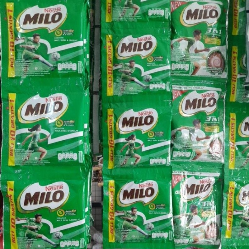 

milo saset renceng isi 10 pcs 22 gr