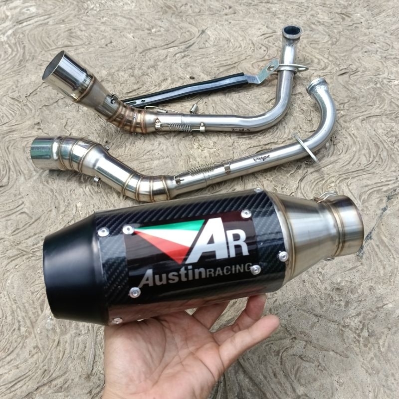 Knalpot austin racing nmax mio beat fi vario 125 150 aerox 155 pcx adv 150 mio sporty kenalpot