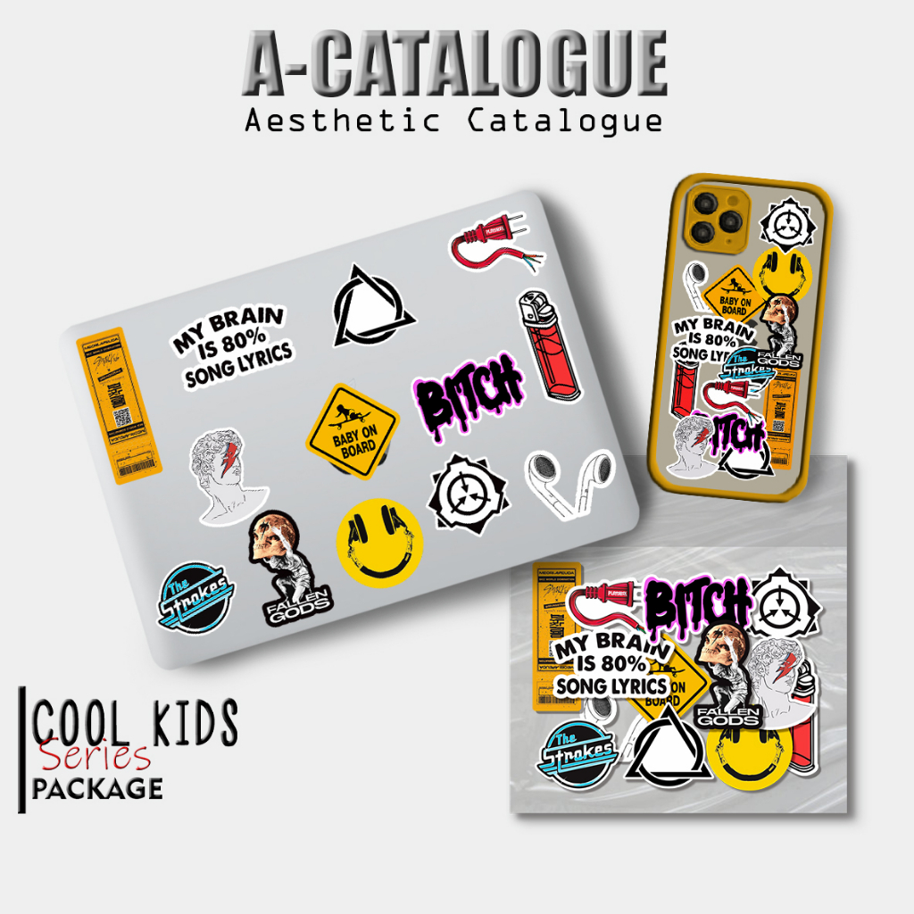 

Sticker Aesthetic Skin Laptop Garskin Case Handphone Tumblr Bujo Skateboard Decal Custom || COOL KIDS