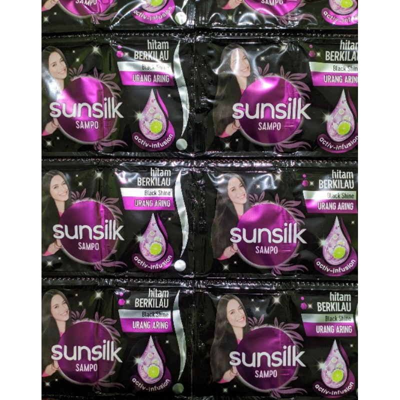 Sunsilk hitam sachet 1 RENTENG ISI 24 SACHET
