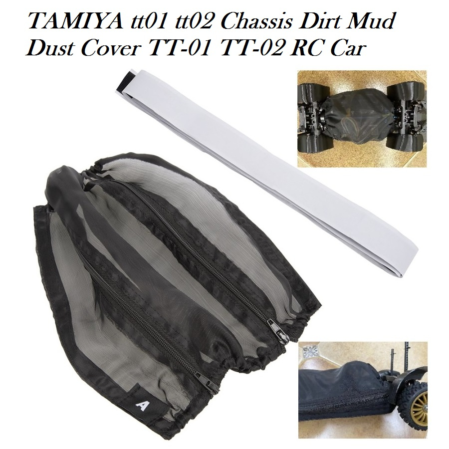 TAMIYA tt01 tt02 Chassis Dirt Mud Dust Cover TT-01 TT-02 RC Car