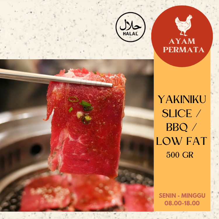 

Beef Slice 500gr gram - Tanpa Lemak Low Fat Frozen - Sliced Sirloin Beff Halal - Tangerang Selatan Jakarta - by AyamPermata Ayam Fresh Permata