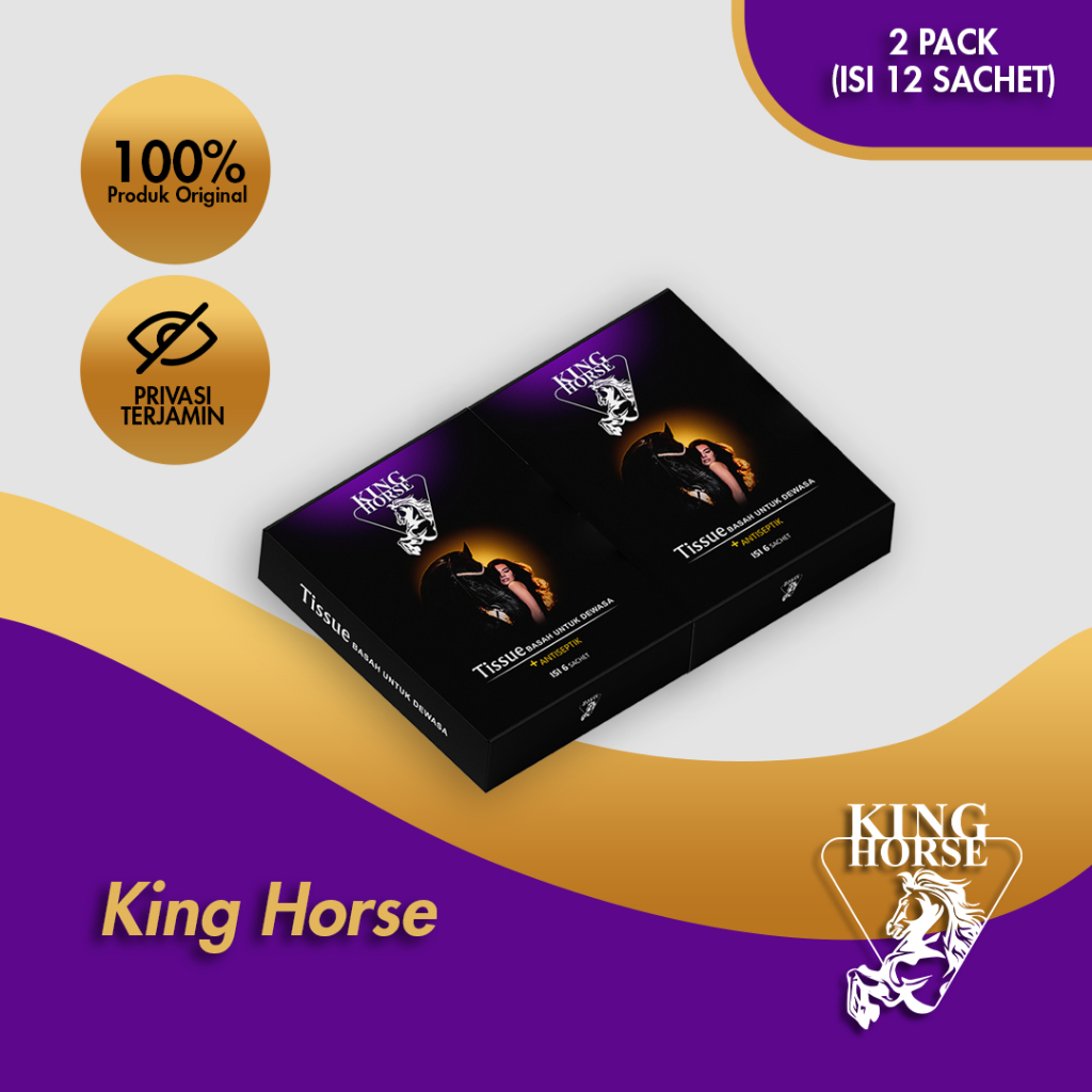 Tissue Magic King Horse 2 Pack isi 12 Sachet