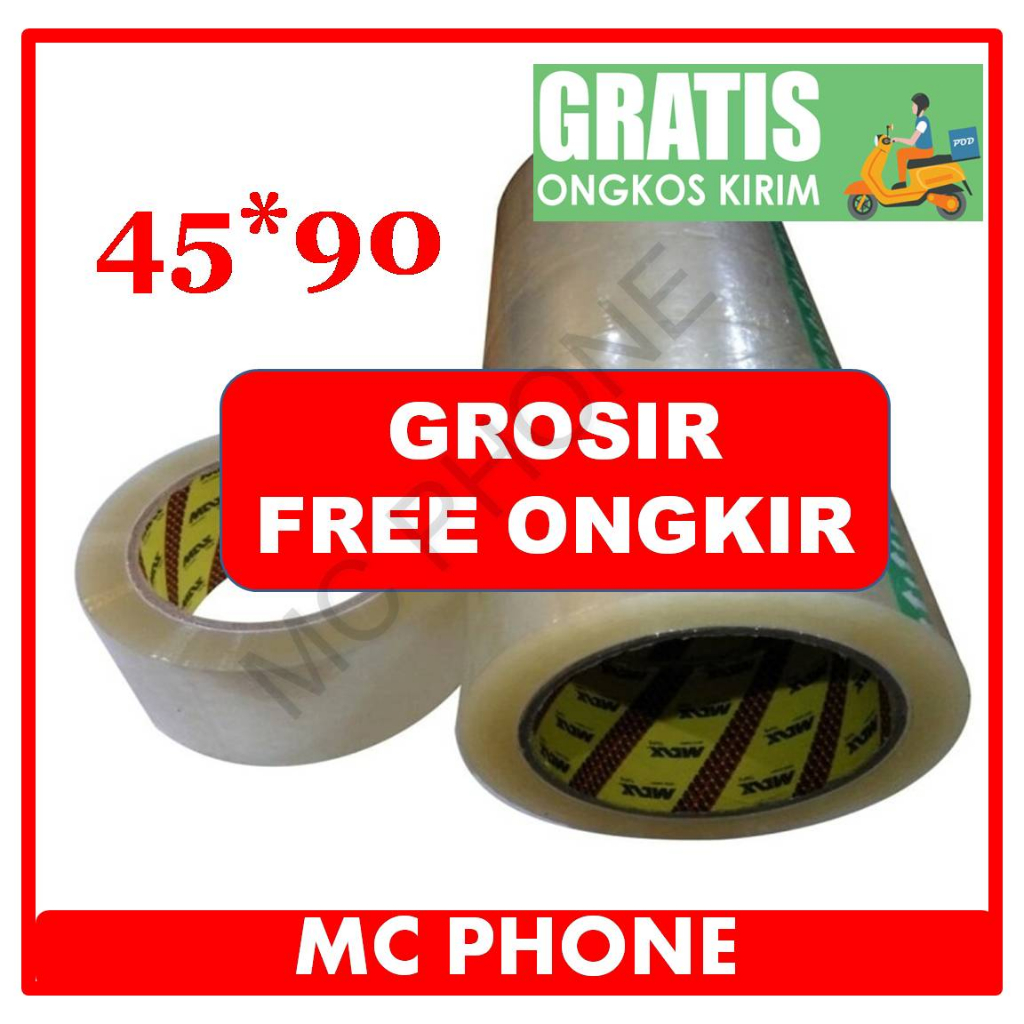 

Lakban Bening Coklat 90 Yard Merk Maxtape