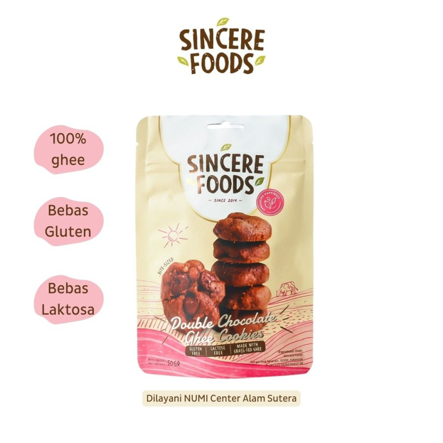 

Sincere GLUTEN FREE Double Chocolate Ghee Cookies LACTOSE FREE