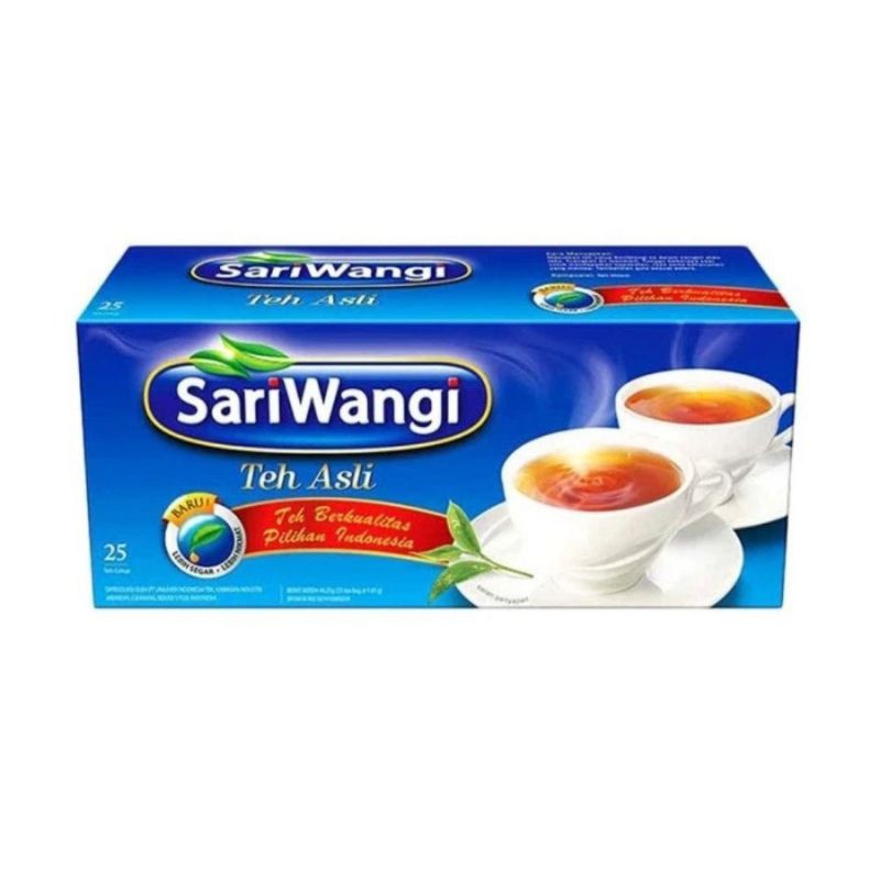 

(ISI 25)SARIWANGI TEH ASLI TEH CELUP 25 PCS X 1.85GR