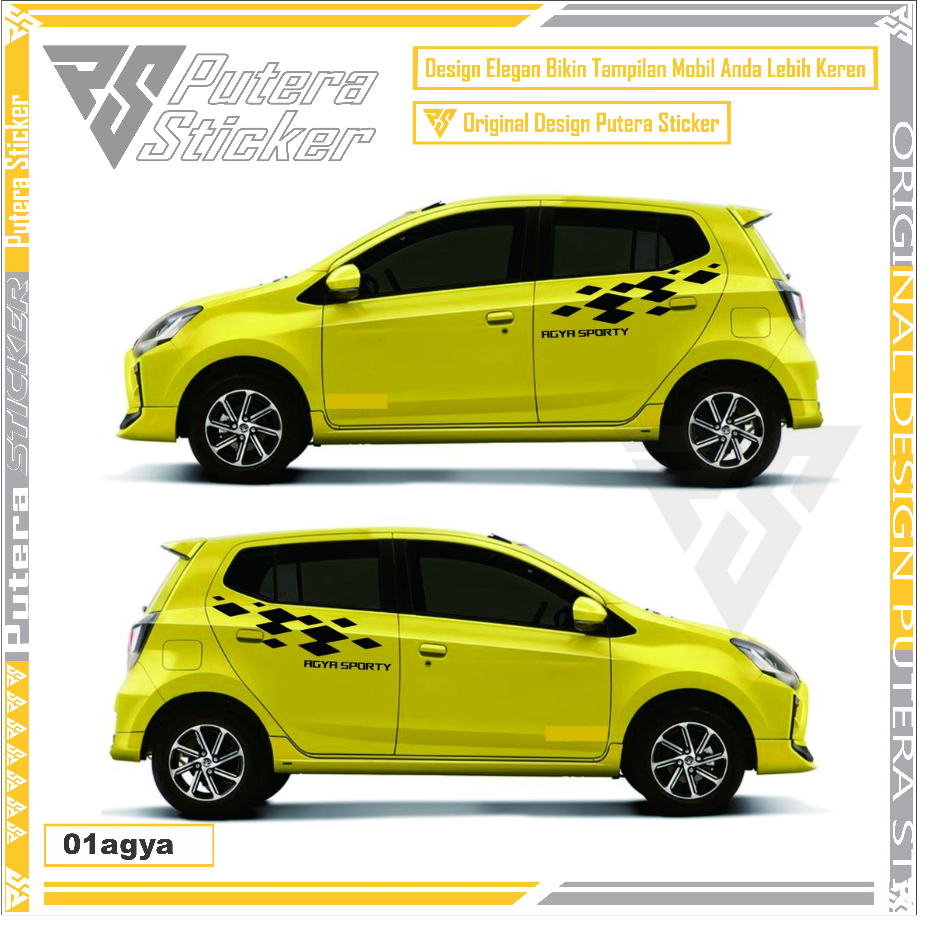 Stiker Mobil Agya Trd Sport Terbaru Lis Variasi Sticker