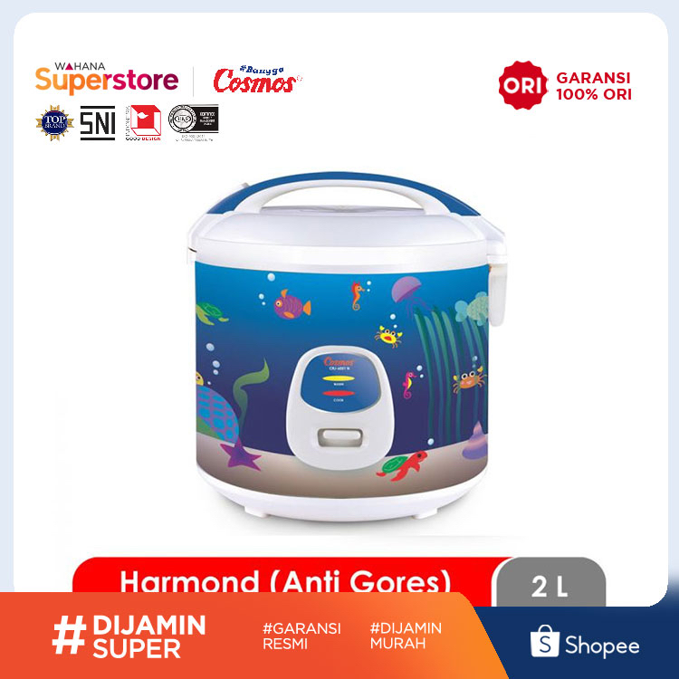 Cosmos Rice Cooker Harmond Biru 2 L - CRJ-6031 N | CRJ6031