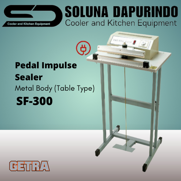 GETRA PEDAL IMPULSE SEALER/MESIN PENYEGEL SF-300 / SF 300 / SF300