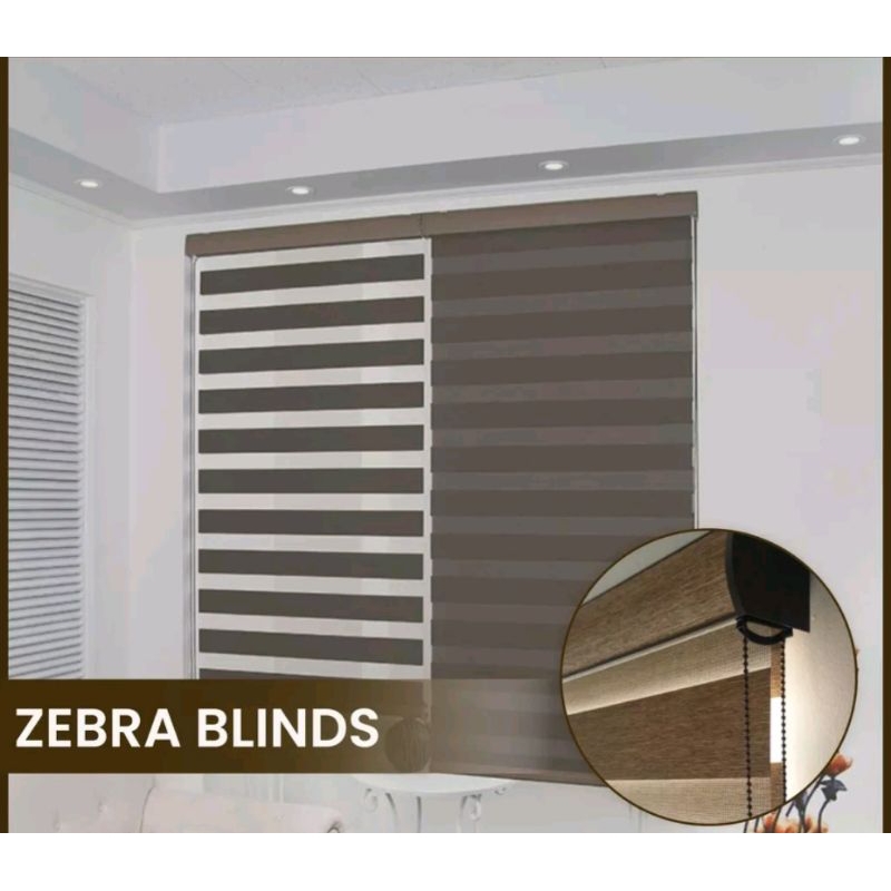 ZEBRA BLIND - TIRAI JENDELA MINIMALIS - Tirai Gulung - Gorden Gulung - Gorden Minimalis