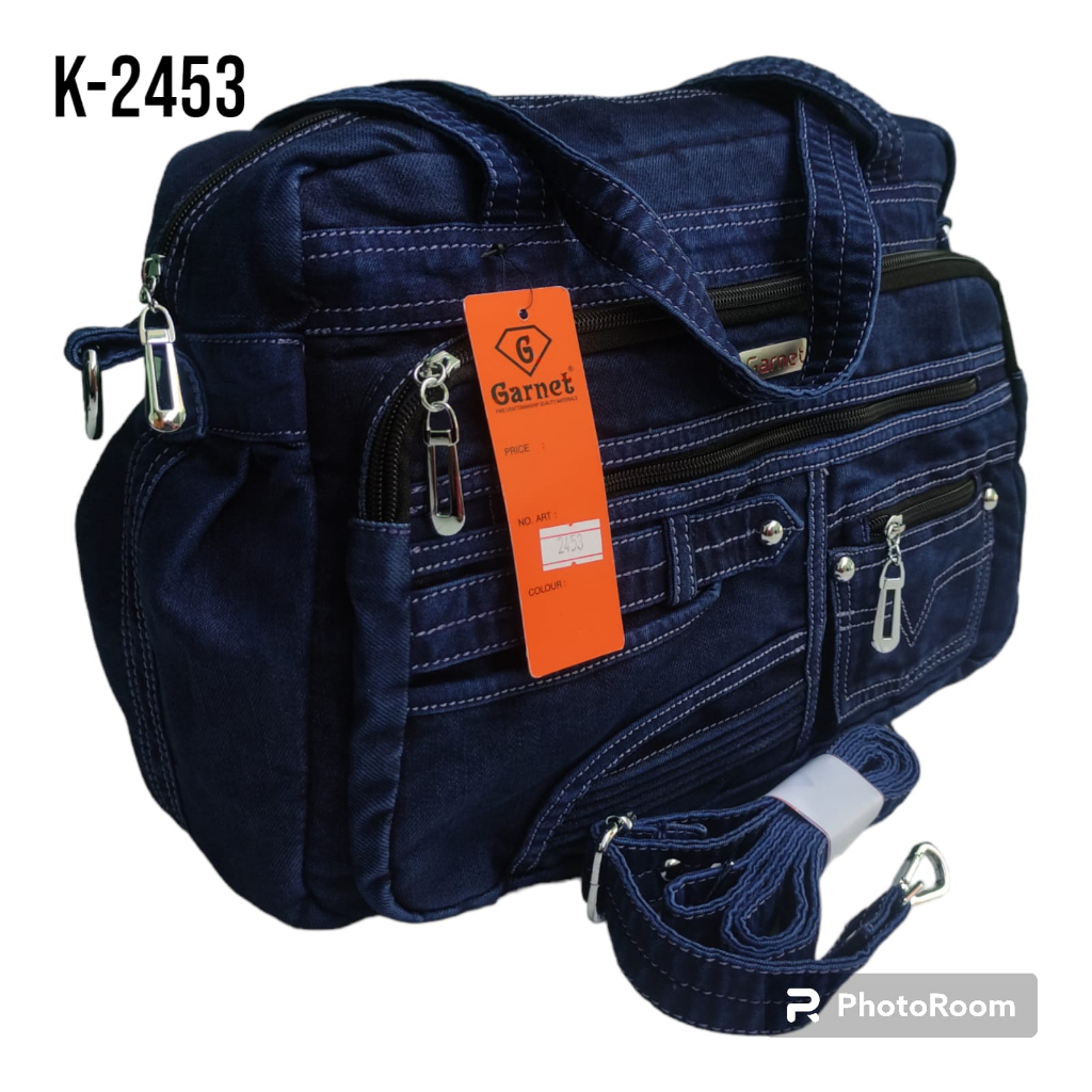 Elzackofficialstore-Tas Selempang Wanita Berurukran Besar Tas Garnet 2453 Jumbo