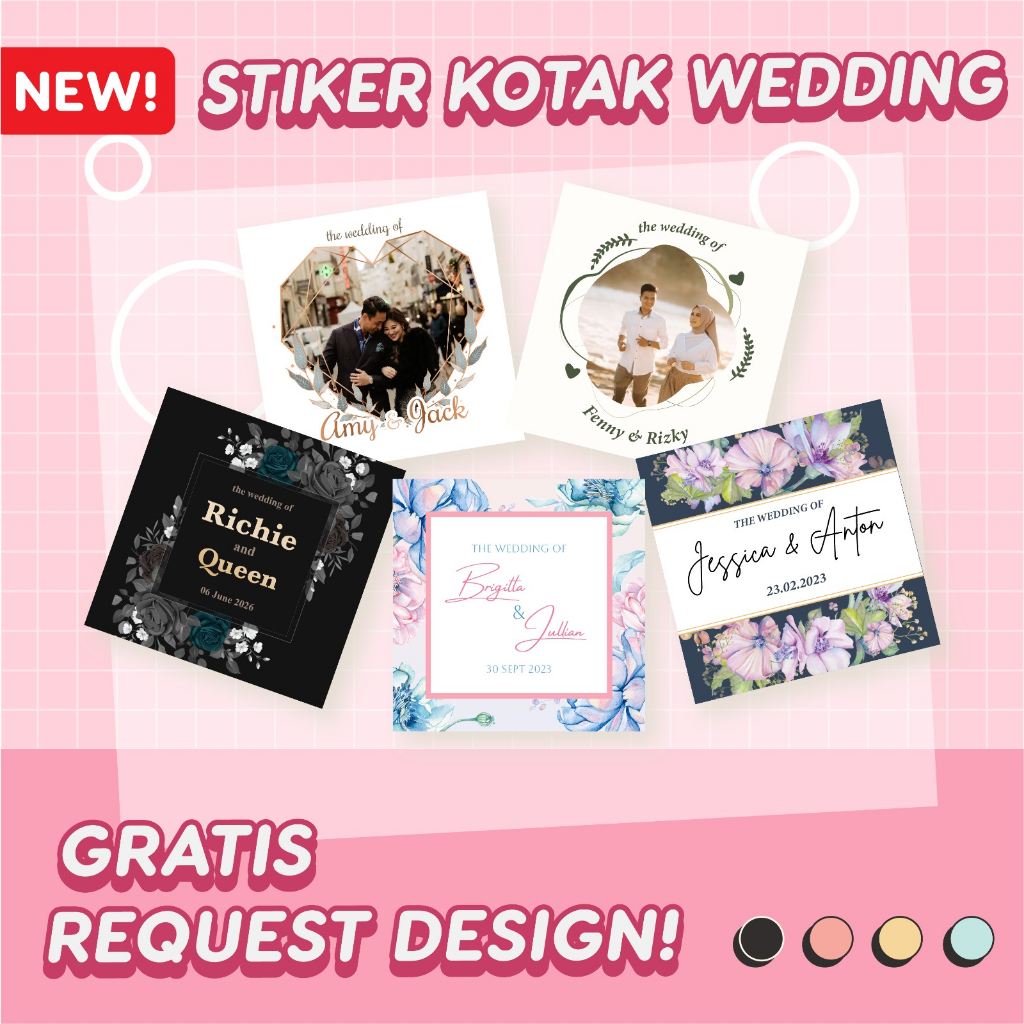 

Stiker Ucapan Terima Kasih Custom Kotak Anti Air Waterproof Sticker Wedding Souvenir Pernikahan Trasnsparan Free Design