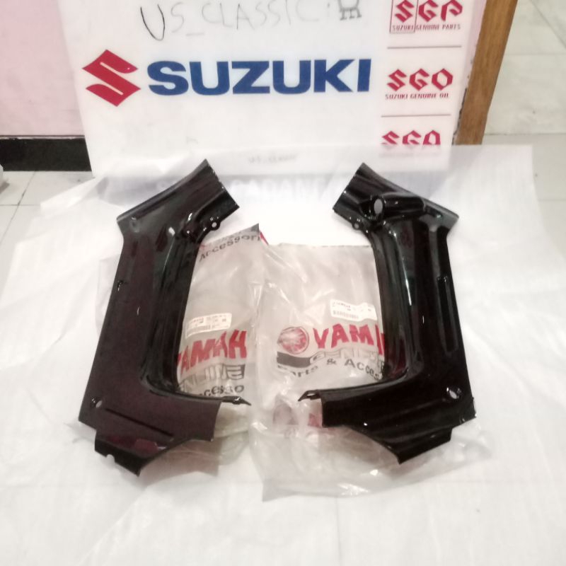 Sayap Dalam Tengah Legsil Legshield Yamaha Force1 F1z Fiz Hitam Original YGP