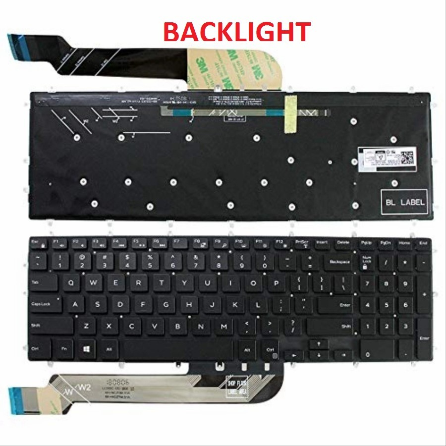 Keyboard Laptop Dell Inspiron 15 7567 P66F P72F P75F001 P82F P89F Ori