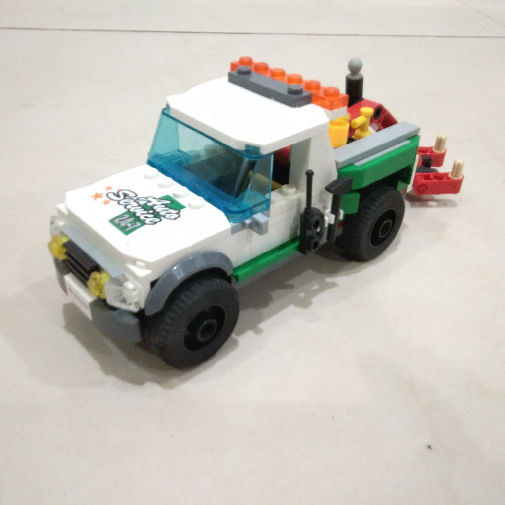 Lego MOC City Tow Truck Truk Derek . ori original asli