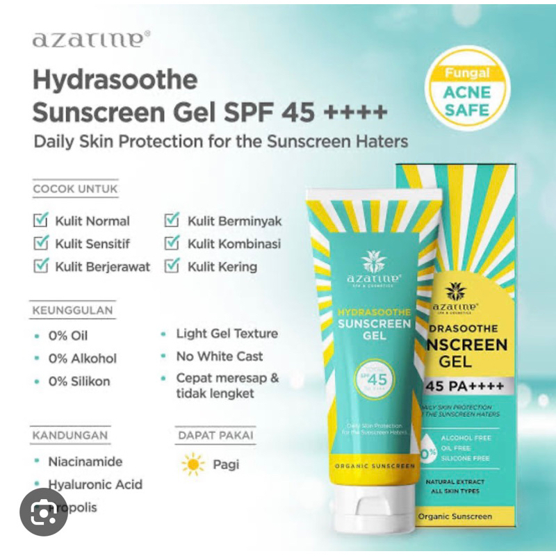 SUNSCREEN AZARINE SPF 45