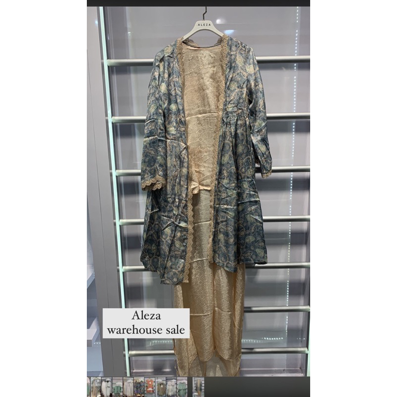 Aleza Label Alsha Set Turquoise baju kondangan