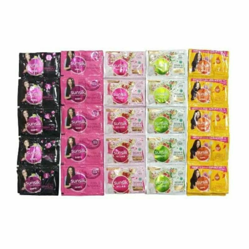 Sunsilk Shampoo Sachet Renceng All Variant 12's