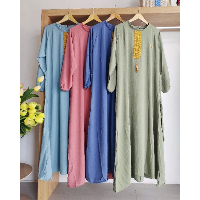 Gamis crinkel/Midi crinkle/Dress crinkle/setelan crinkle/set.crinkle