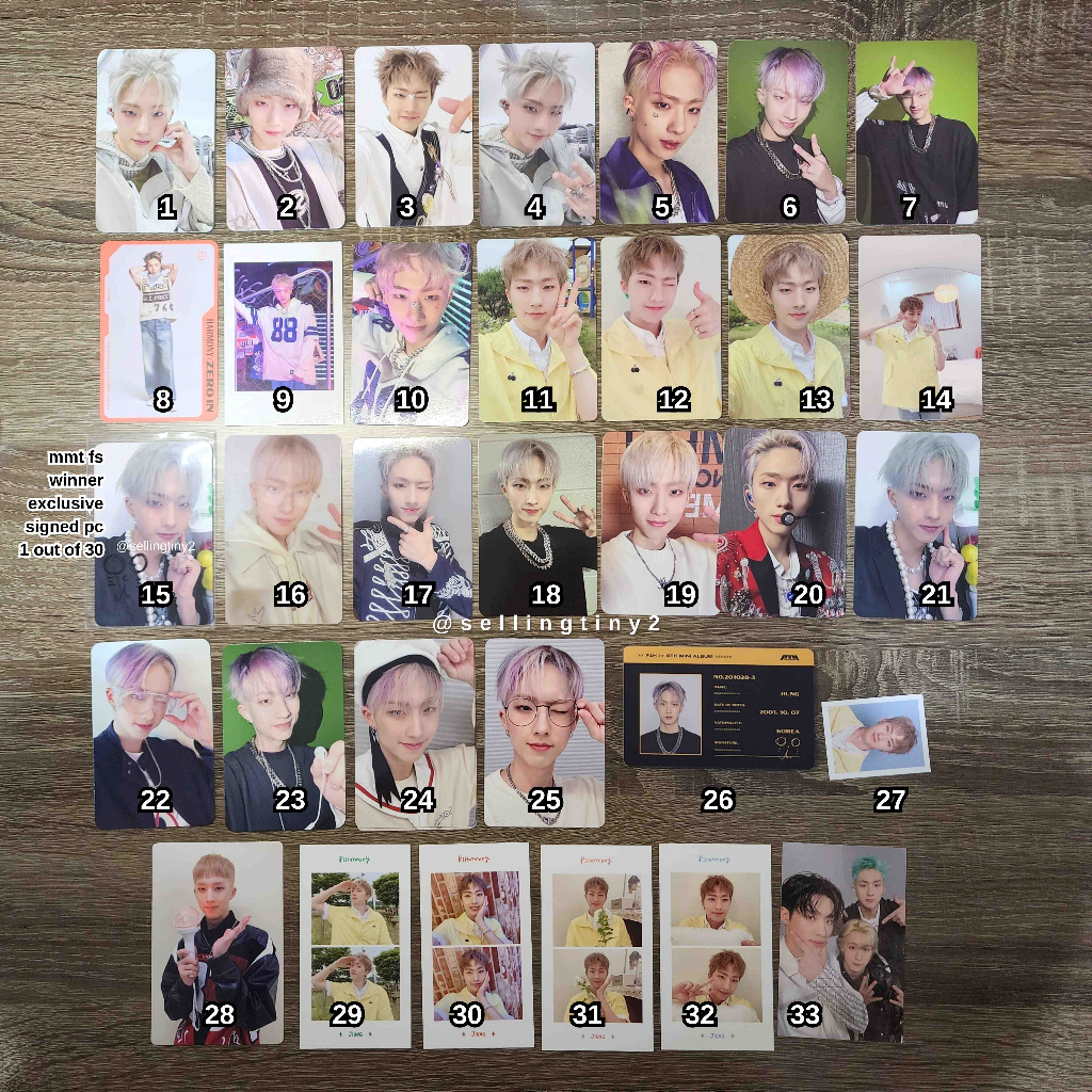 [READY] P1Harmony Jiung Photocard PC