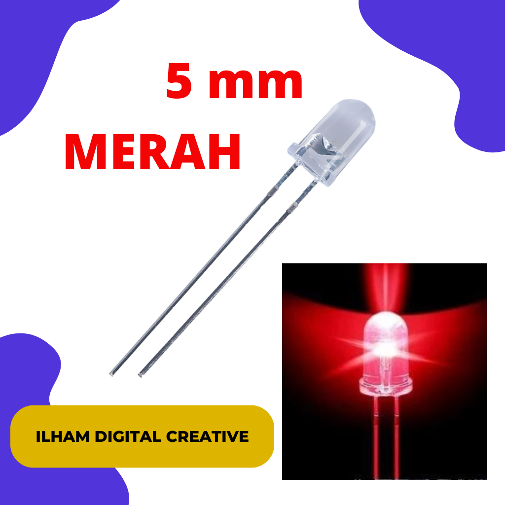 Lampu Led 5mm warna merah