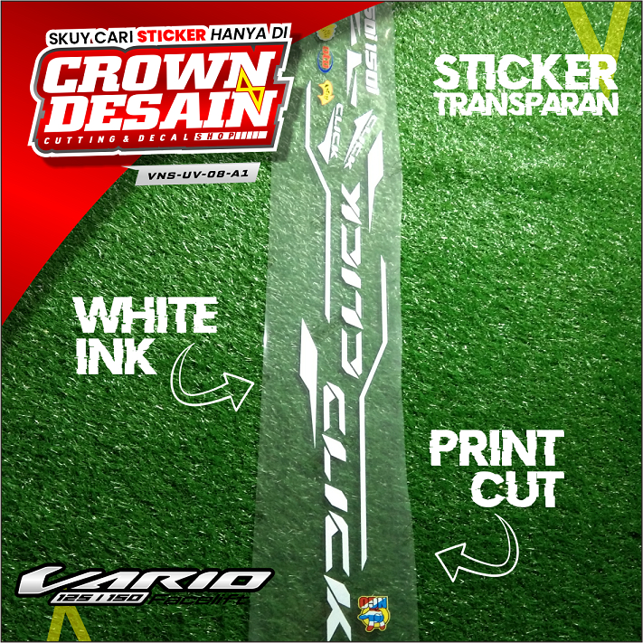 STRIPING TRANSPARAN VARIO NEW 150 CLICK VARIASI STIKER TRANSPARAN VARIO NEW CLICK 150 VNS-UV