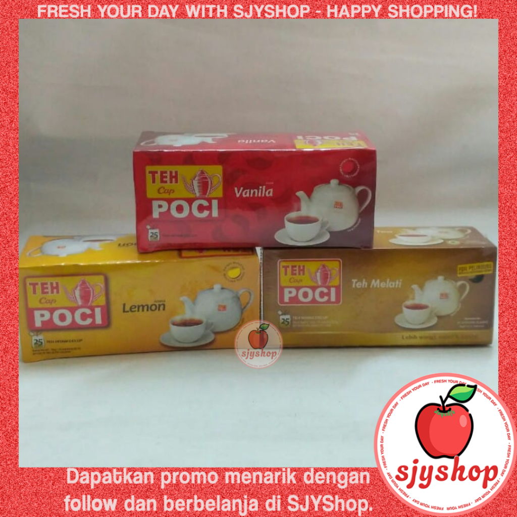 Teh Cap Poci Celup / isi 25 kantung - Produk HEMAT SJYShop