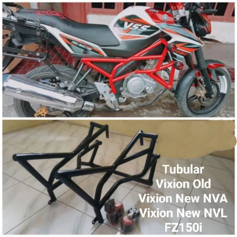 Tubular Vixion Old/Vixion New NVA-NVL Double Slider Agna Model Tumpuk Lancip, Crashbar Vixion New NV