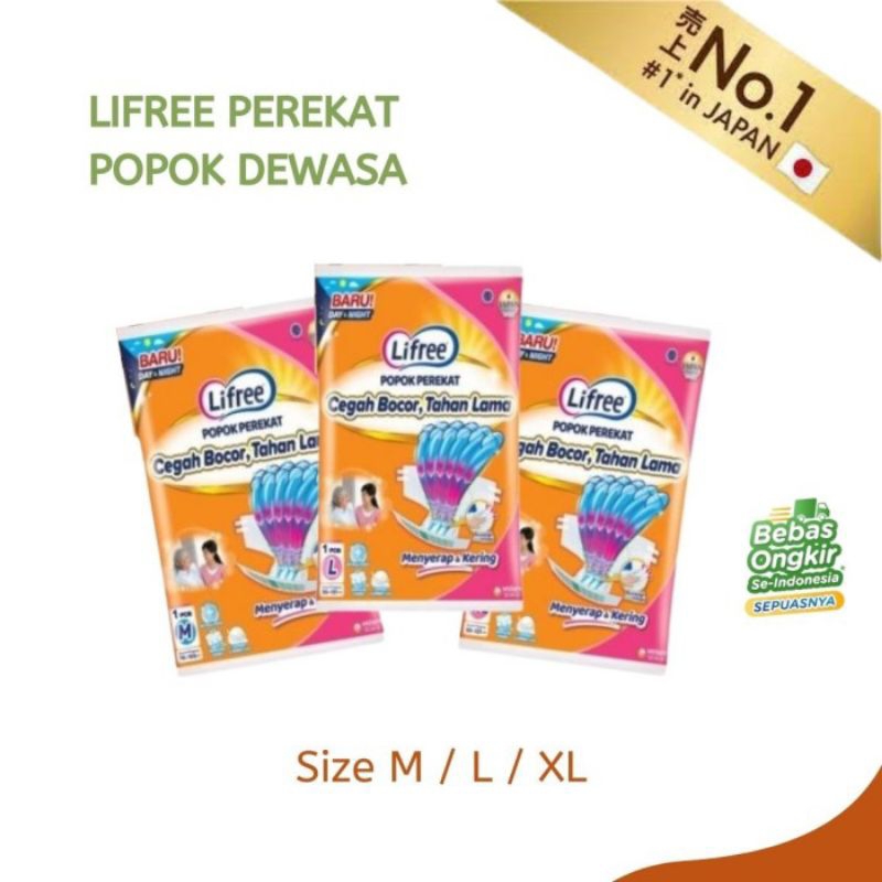 Lifree Popok Dewasa Lansia Berteknologi Jepang