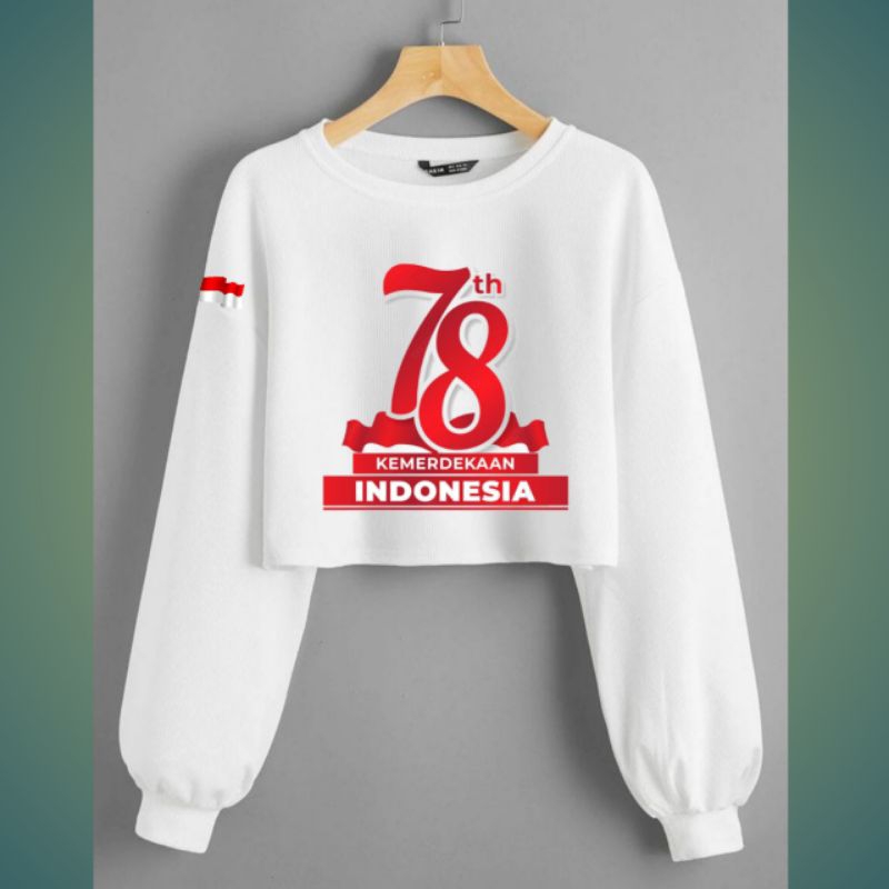 N2-SWEATER KROP KEMRRDEKAAN INFONESIA BAJU AGUSTUSAN