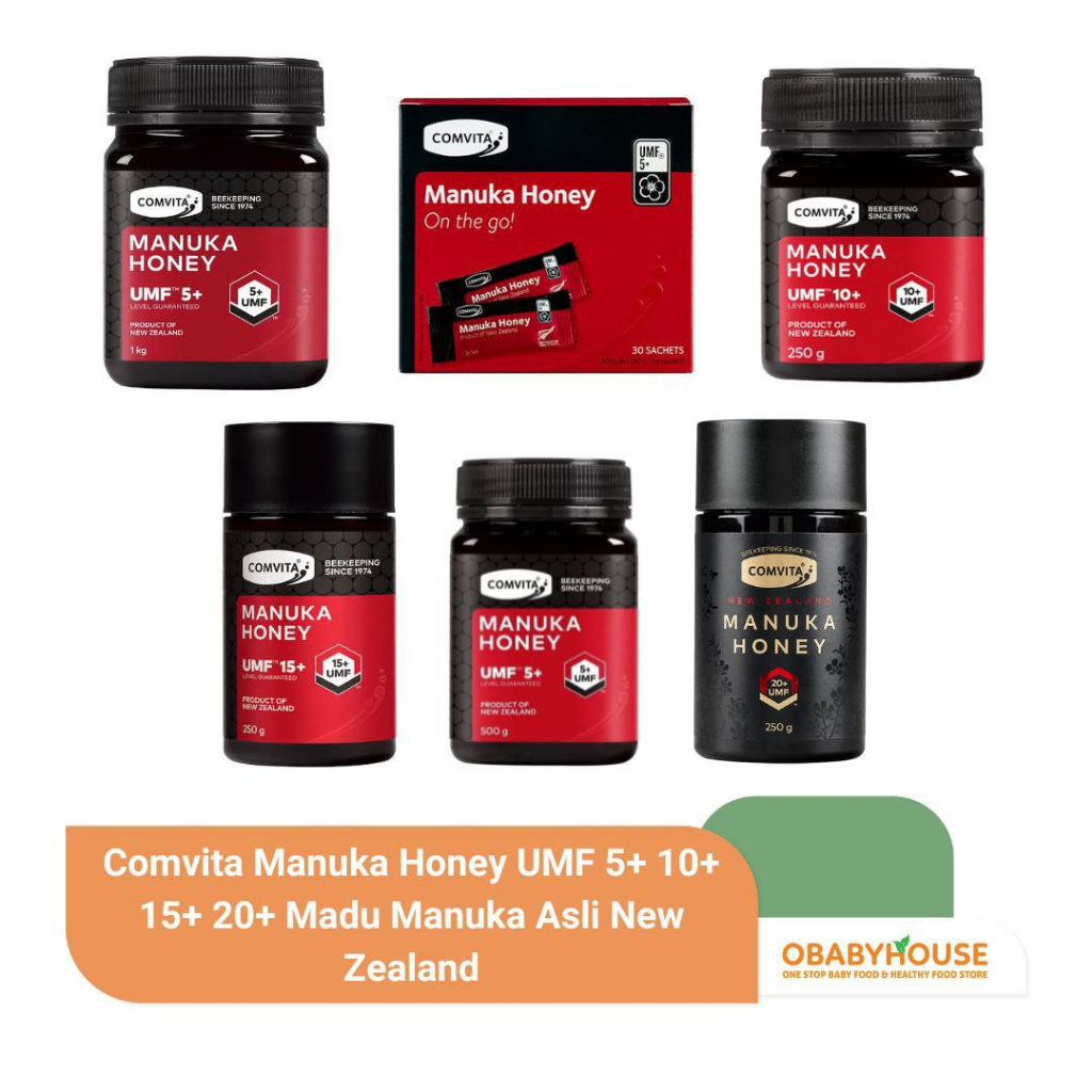 

Comvita Manuka Honey UMF 5+ 10+ 15+ 20+ Madu Manuka Asli New Zealand