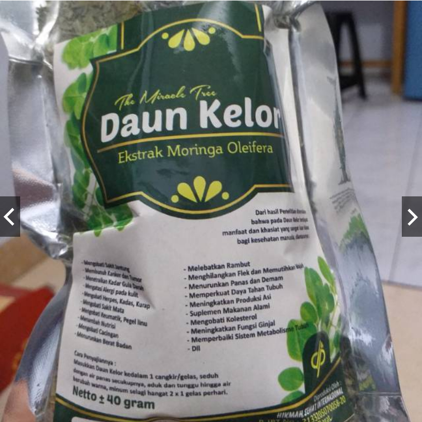 

Teh Seduh / Tubruk Daun Kelor 40 Gram