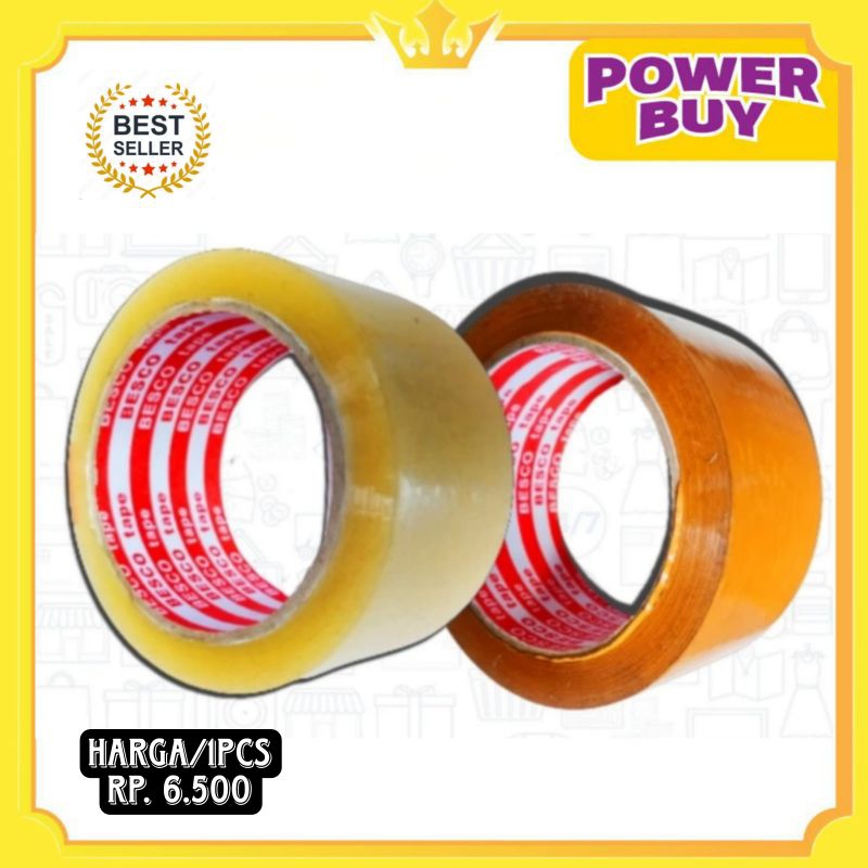 

1 ROLL LAKBAN OPP BESCO TAPE 2X90 YARD/LAKBAN/PLAKBAN/PLAKBAN COKLAT MURAH