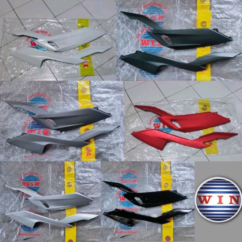 SIRIP KOLONG COVER DEK BAWAH UNDER SIDE VARIO 150/125 LED NEW SIRIP KANAN KIRI VARIO NEW putih silve
