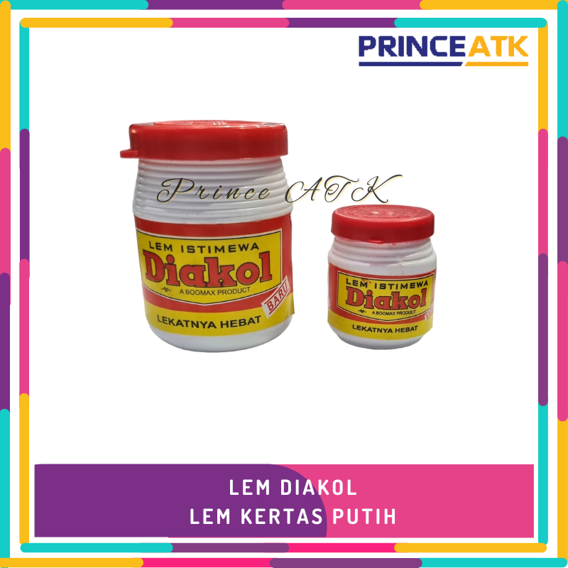 

DIAKOL LEM KERTAS PUTIH / LEM MURAH MEREKAT KUAT