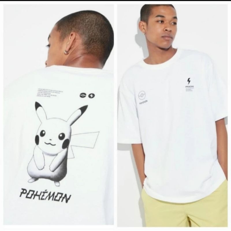 KAOS UT UNIQLOWHITE UT POKEMON TSHIRT