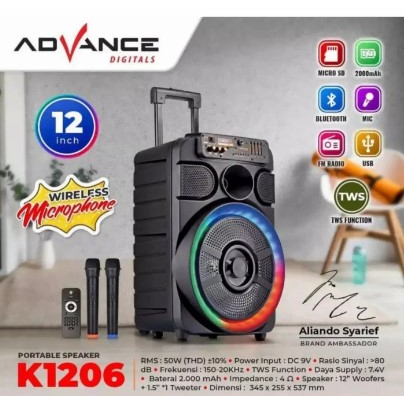 Speaker Advance K1206 Speaker Portable Advance K 1206