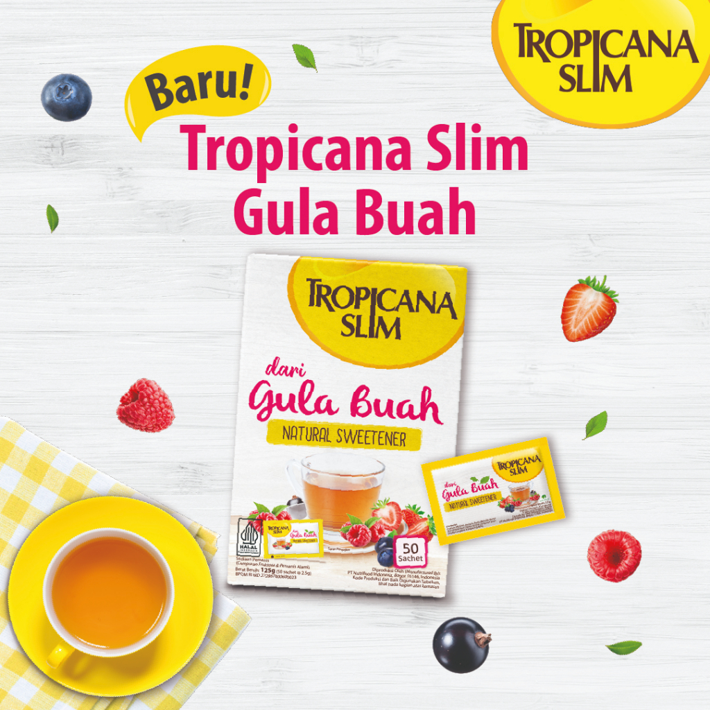 

XMASTER TROPICANA SLIM GULA BUAH 50 SCH - ALAMI UNTUK BATASI GULA