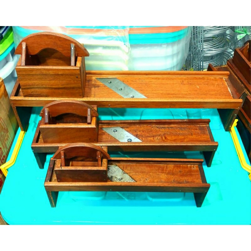 Alat Pemotong Bawang Kayu Ulin perajang bawang